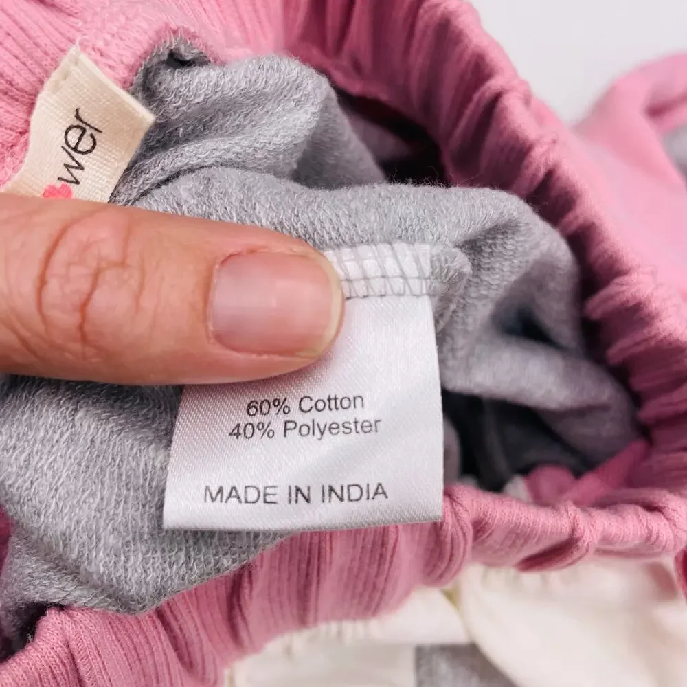 NWT Paperflower Size L Patchwork Sweatsuit Set